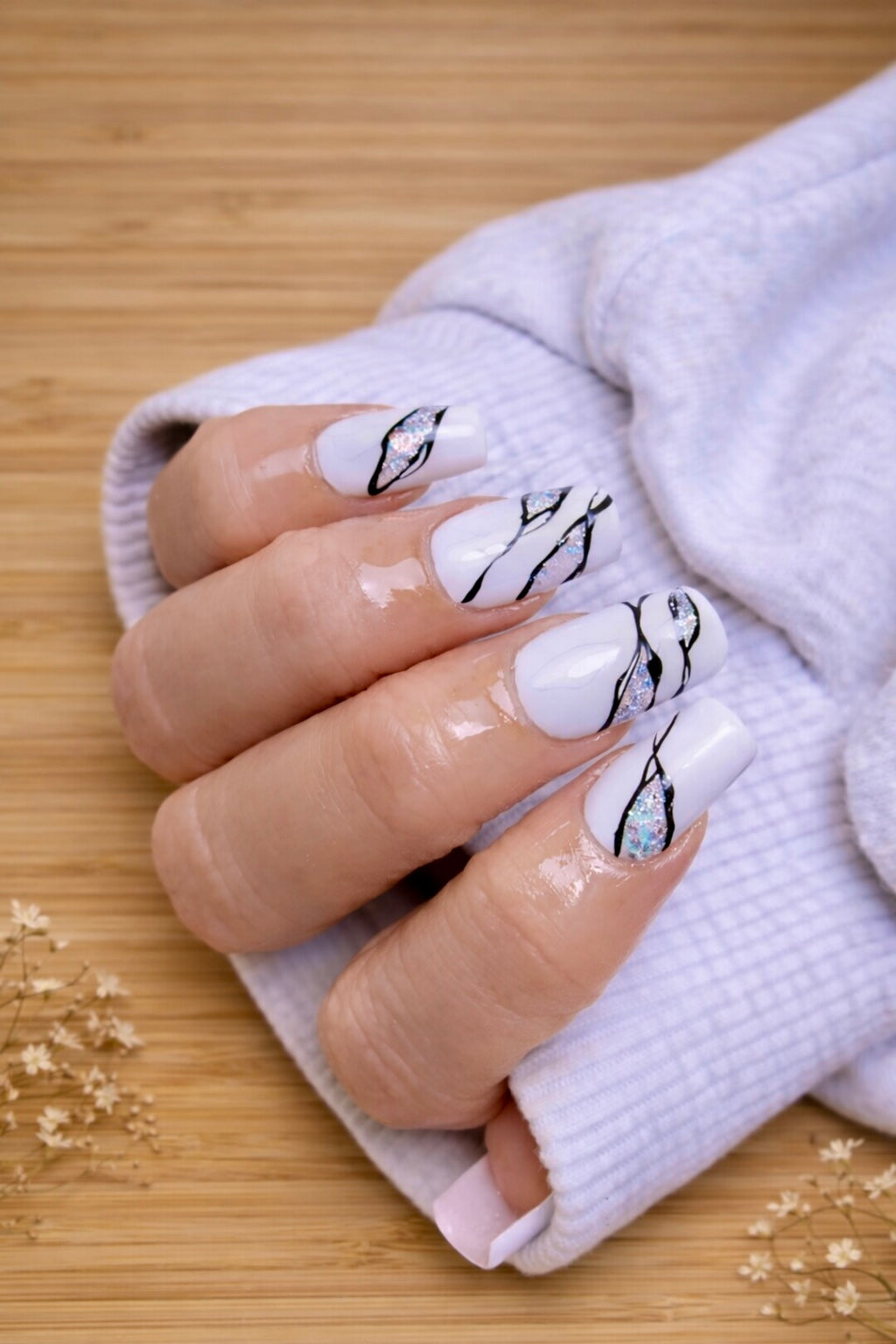 Acrylic Powder Extension & Elegant Design